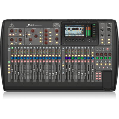 Behringer X32  -  40-Input, 25-Bus Digital Mixing Console with 32 Programmable Midas Preamps, 25 Motorized Faders,-Channel LCD's, 32-Channel Audio Interface and iPad/iPhone* Remote Control 